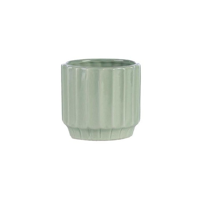 VASO VERDE MENTA CERAMICA D.10.3 H.10